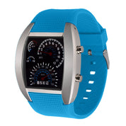 Men's speedometer LED watch