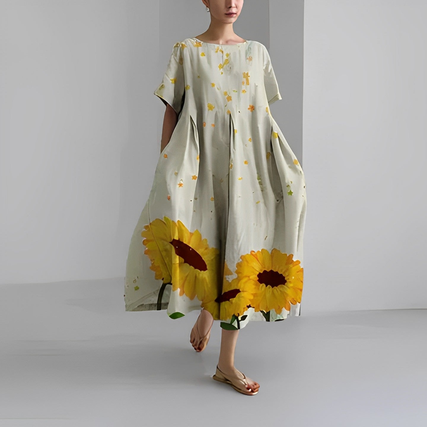 Lotina | Boho Floral Dress