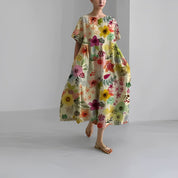 Lotina | Boho Floral Dress