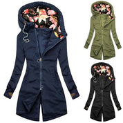 Alba | Trendy Long Winter Coat with Hood for Women