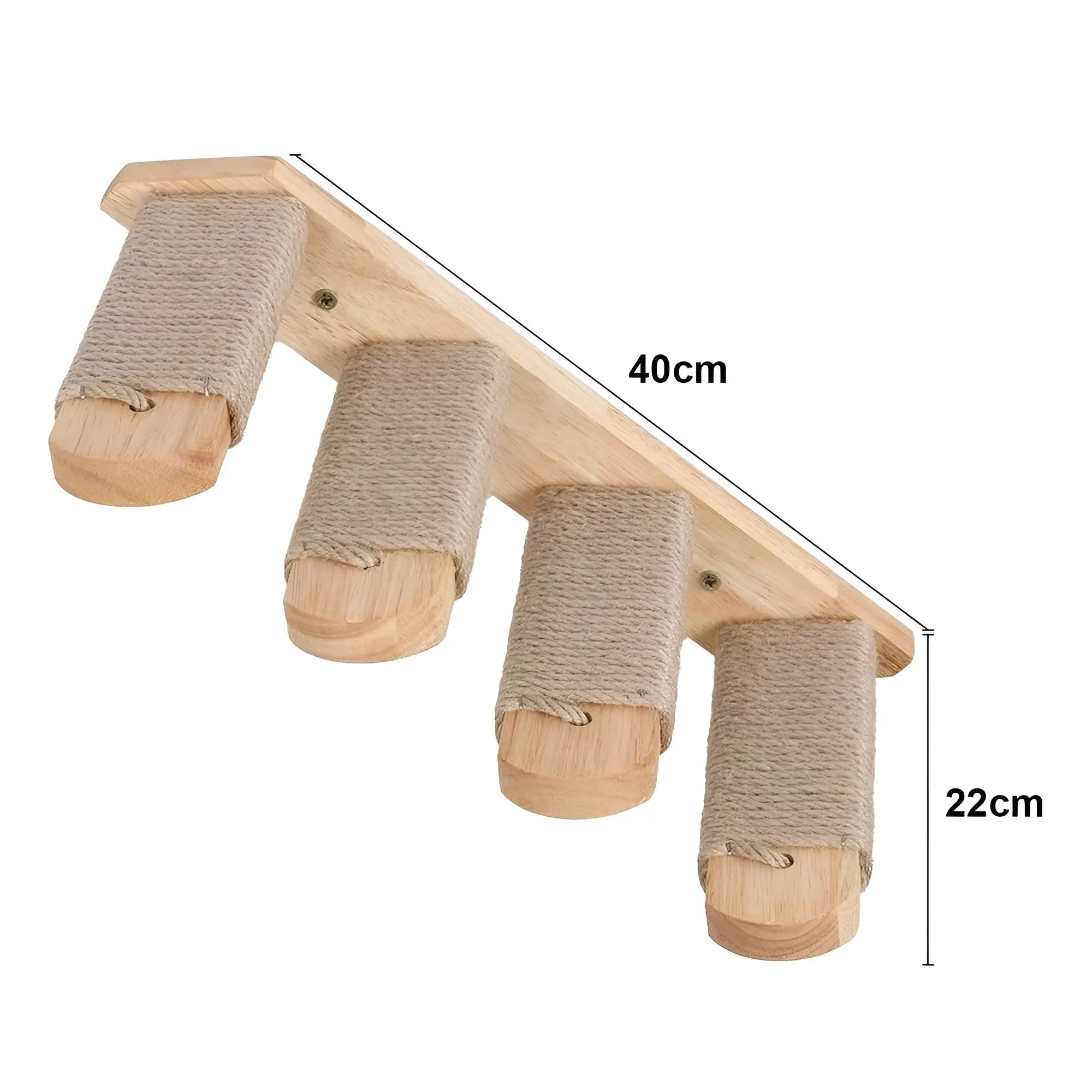 Wall climbing board for cats with scratching post - Climbpaws