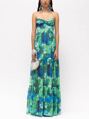Stephanie | Chic Floral Off-Shoulder Maxi Dress