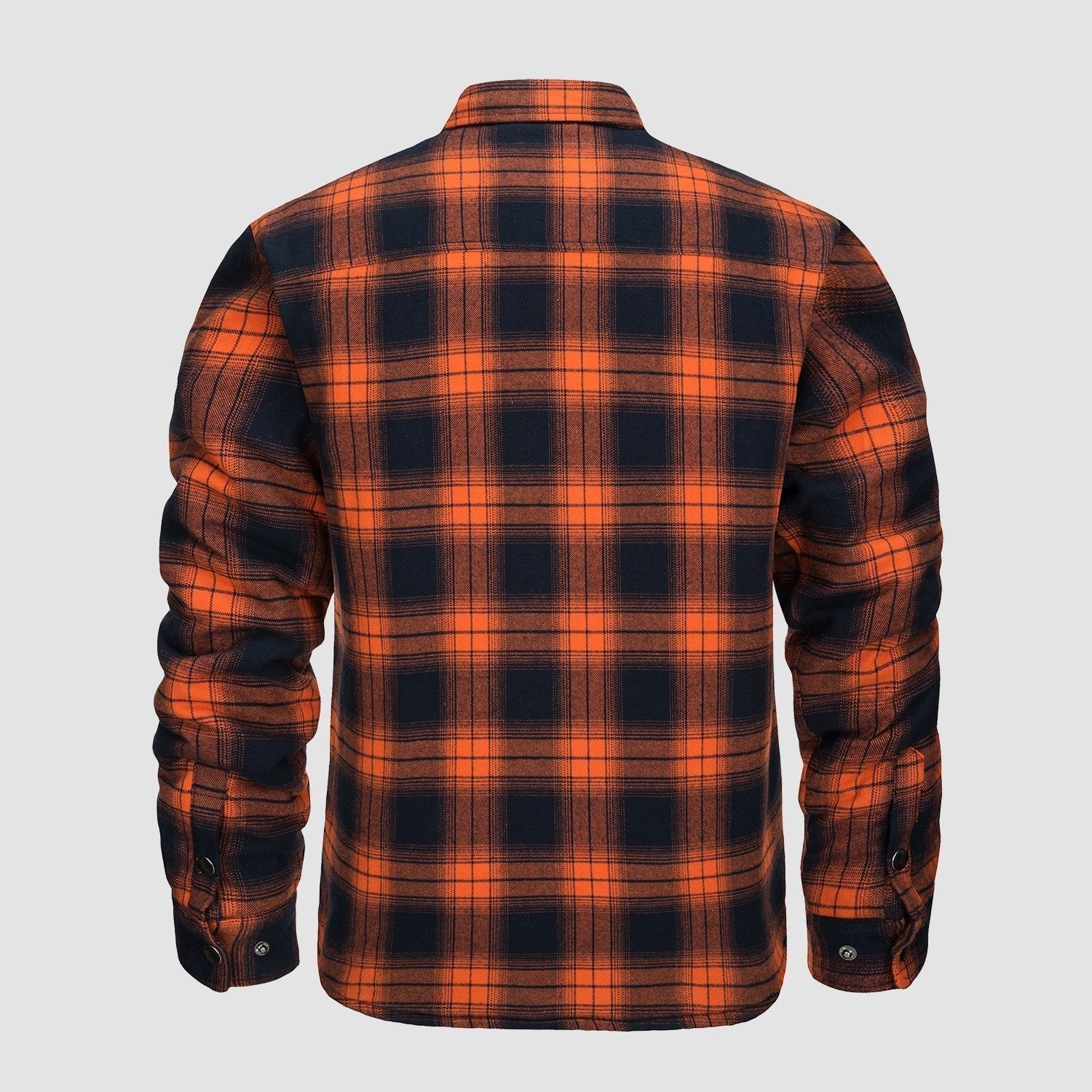 Ian | Thick Checkered Flannel Polo Shirt