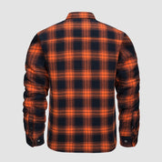 Ian | Thick Checkered Flannel Polo Shirt