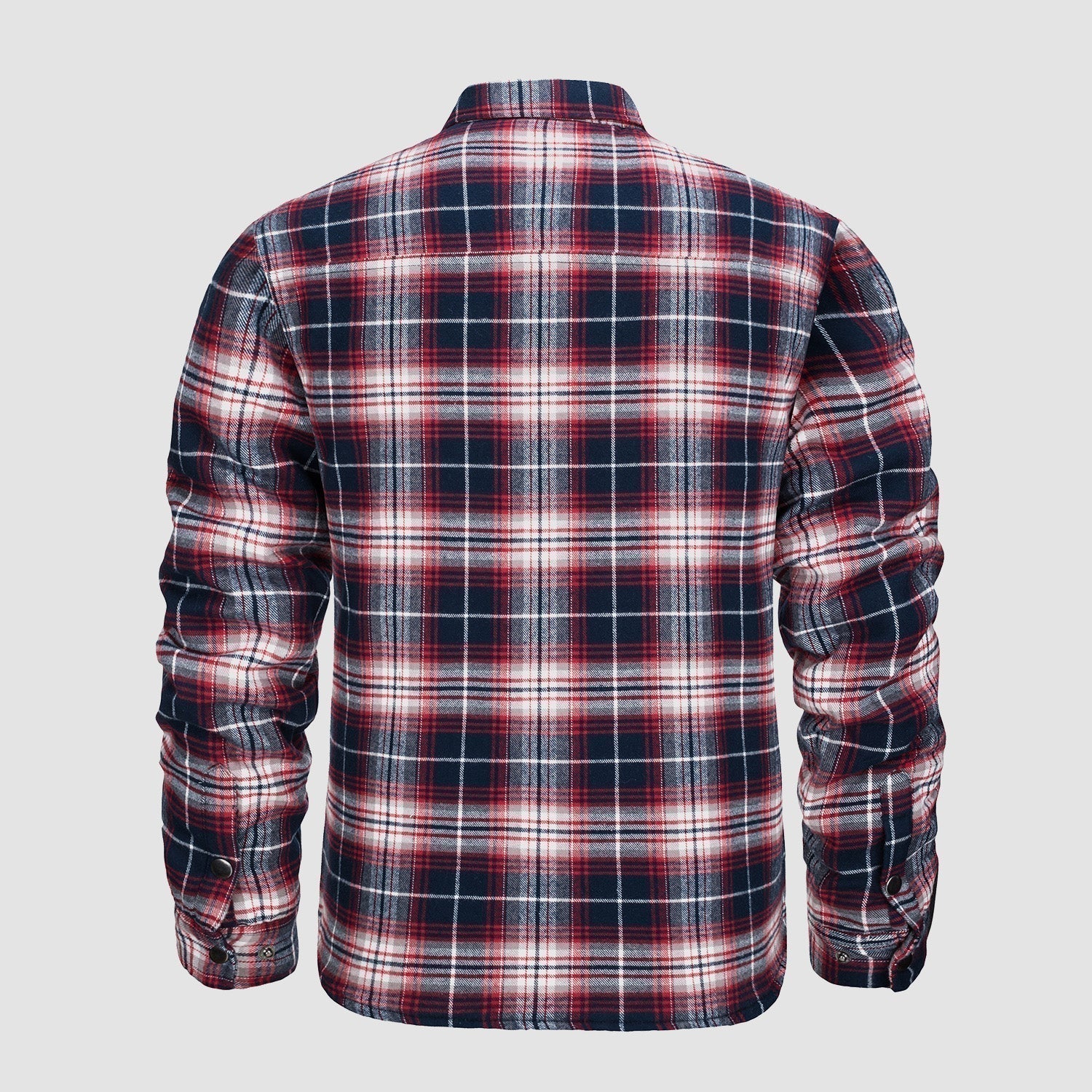 Ian | Thick Checkered Flannel Polo Shirt