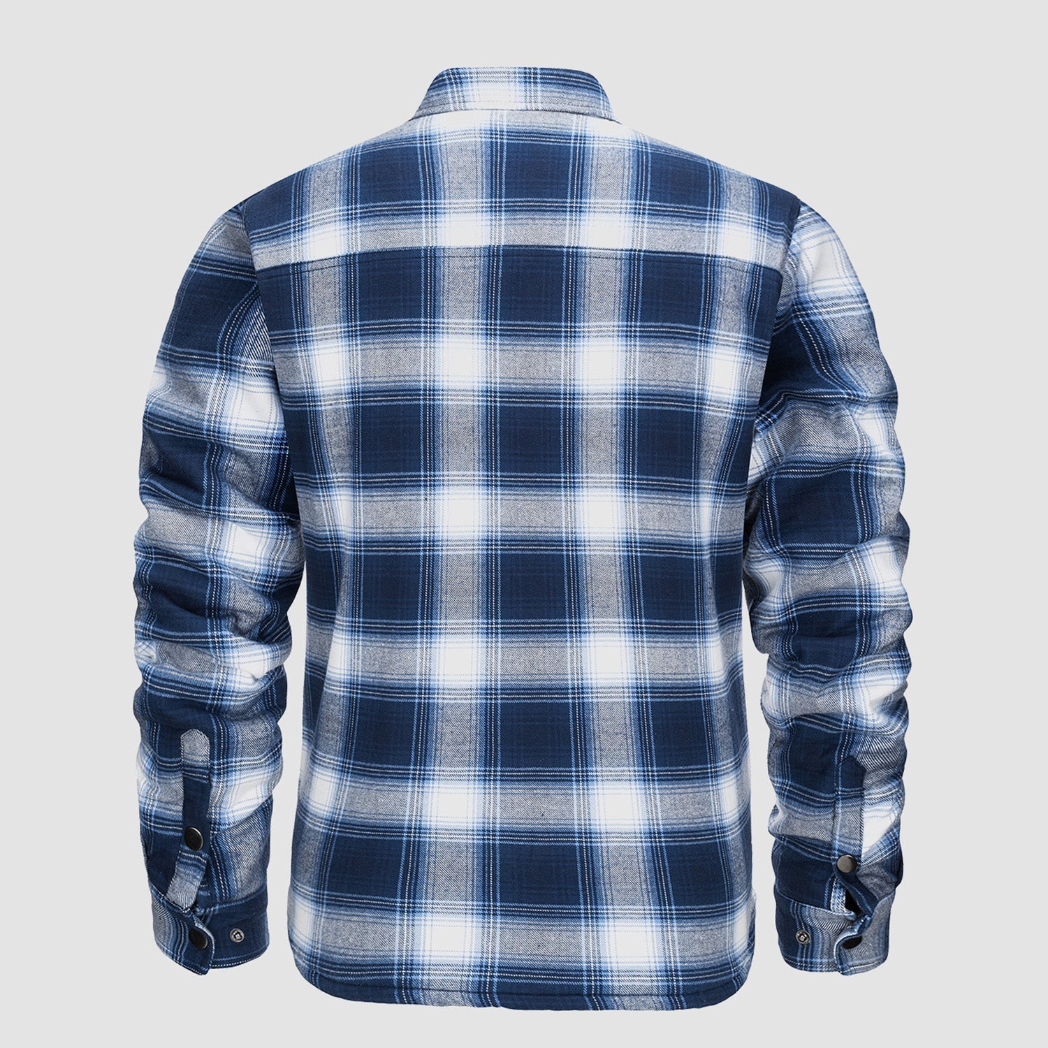 Ian | Thick Checkered Flannel Polo Shirt