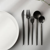 Minimalist stainless steel cutlery set