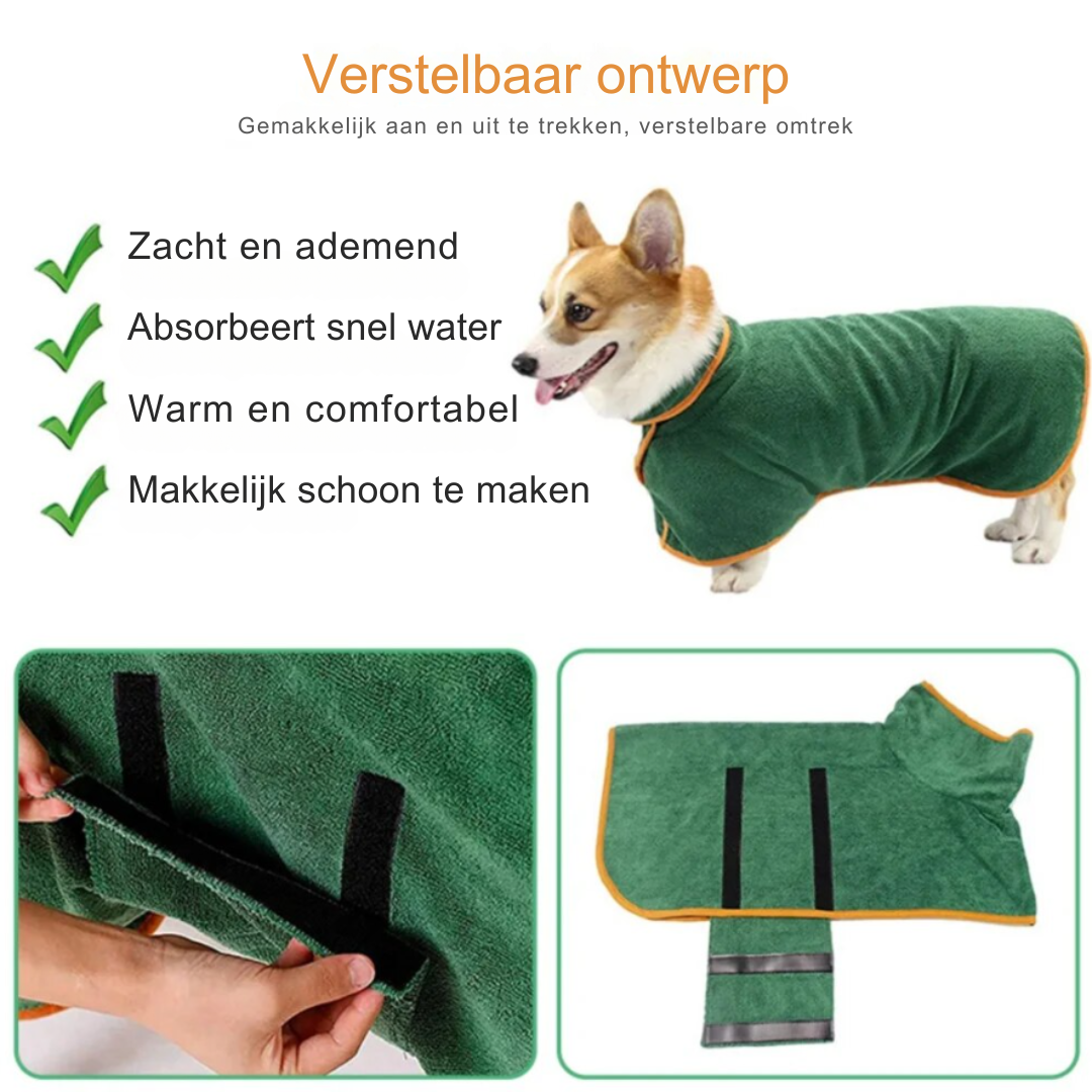 Comfortable dog bathrobe - Finn