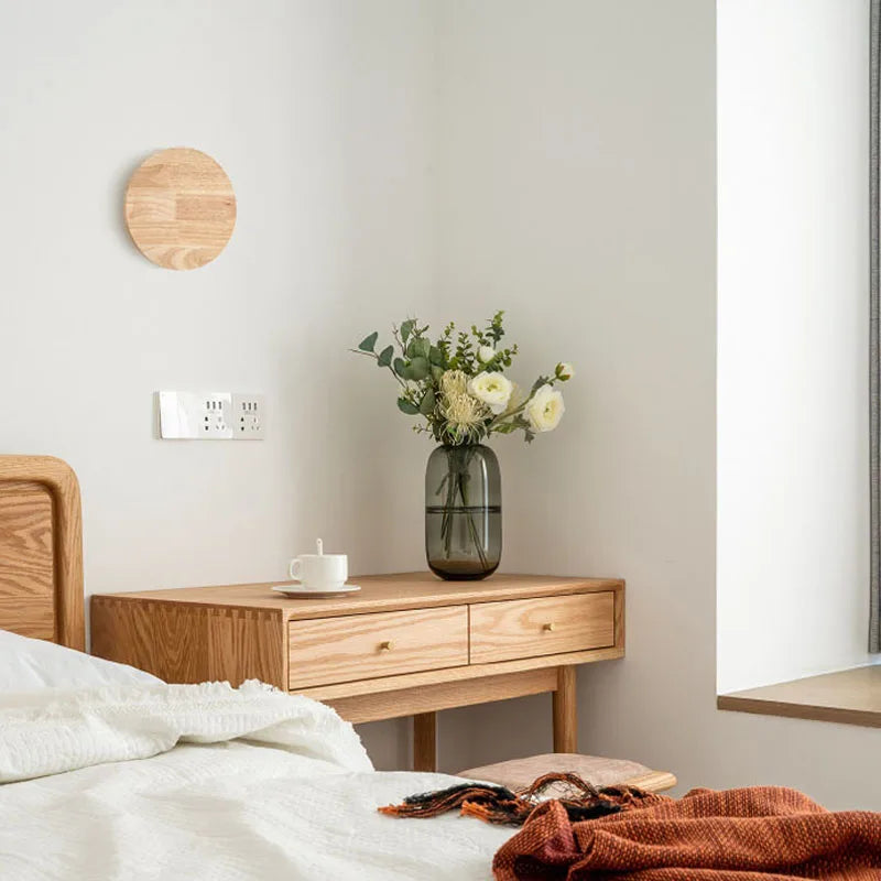 TimberGlow | Elegant Wooden Wall Lamp