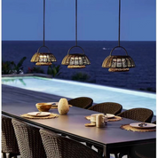 Eco-Friendly Bamboo Outdoor Lamp - Weather-Resistant LED Light Fixture-2