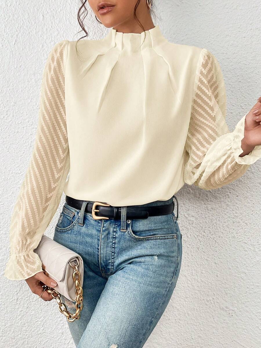 Georgia | Casual Turtleneck Blouse