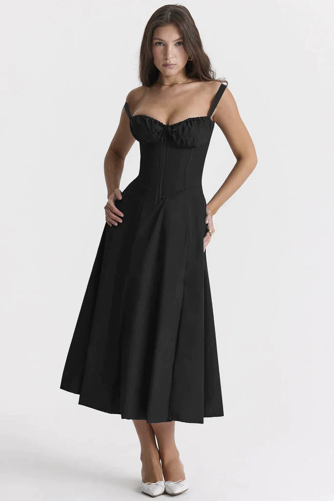 Billy | Midi Bustier Corset Sun Dress