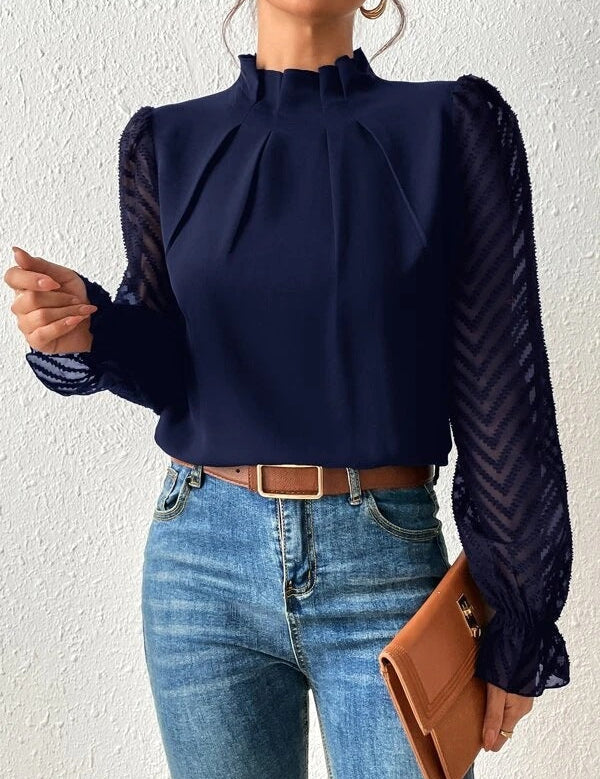 Georgia | Casual Turtleneck Blouse
