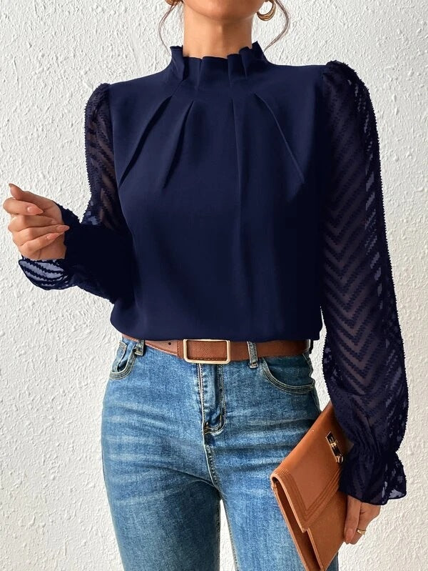 Georgia | Casual Turtleneck Blouse
