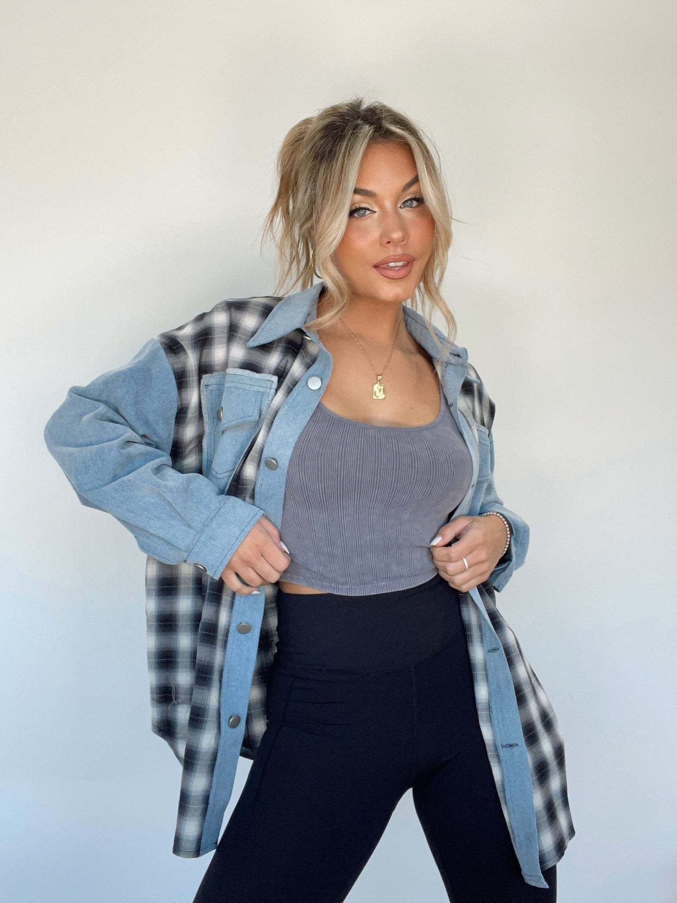 Lily| Stylish Oversize Retro Denim Shirt
