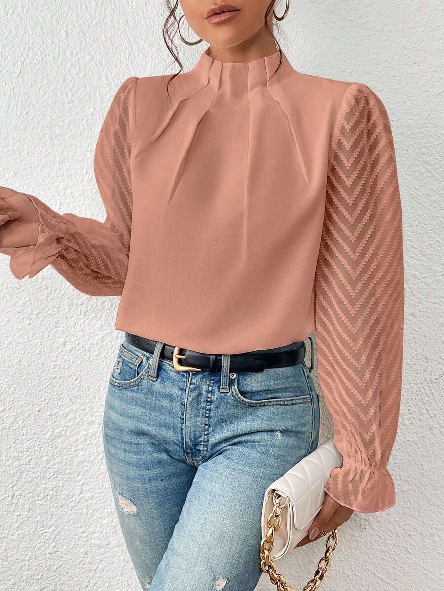 Georgia | Casual Turtleneck Blouse