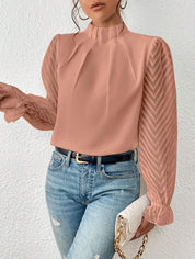 Georgia | Casual Turtleneck Blouse