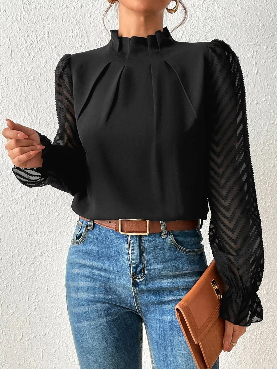 Georgia | Casual Turtleneck Blouse