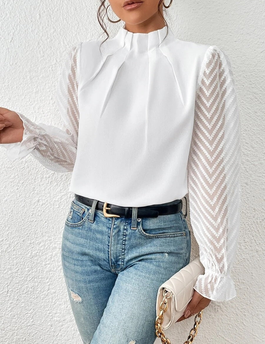 Georgia | Casual Turtleneck Blouse