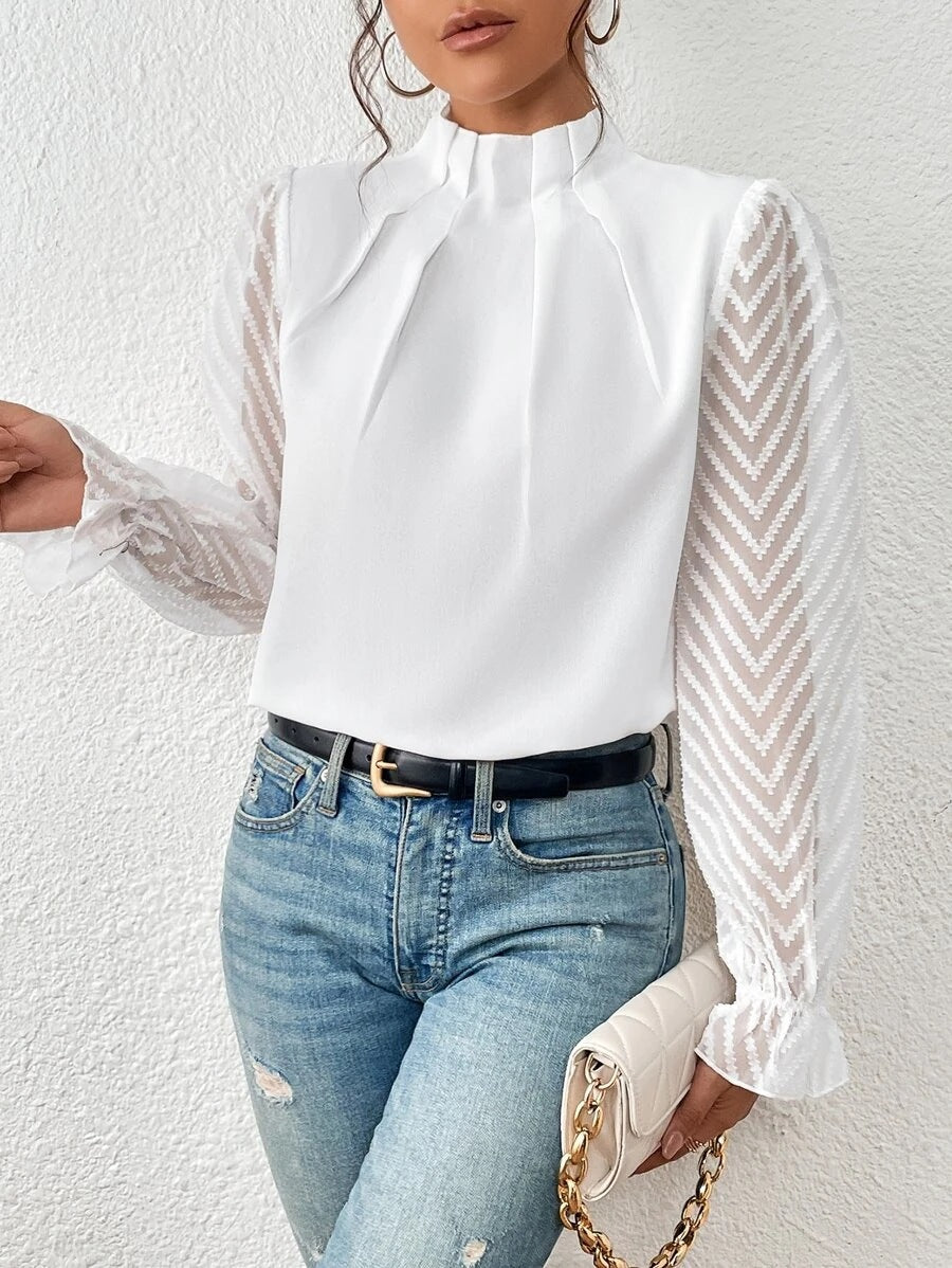 Georgia | Casual Turtleneck Blouse