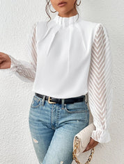 Georgia | Casual Turtleneck Blouse