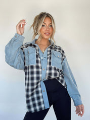 Lily| Stylish Oversize Retro Denim Shirt