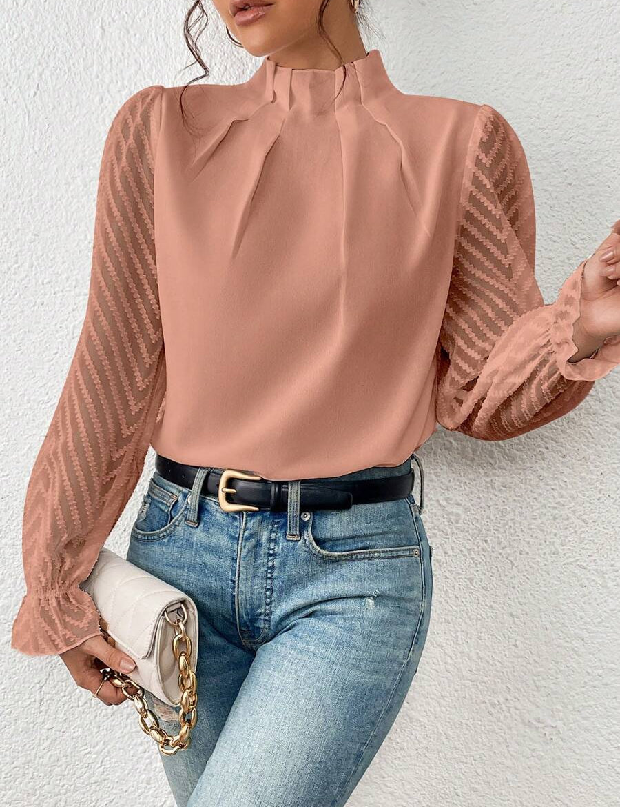 Georgia | Casual Turtleneck Blouse