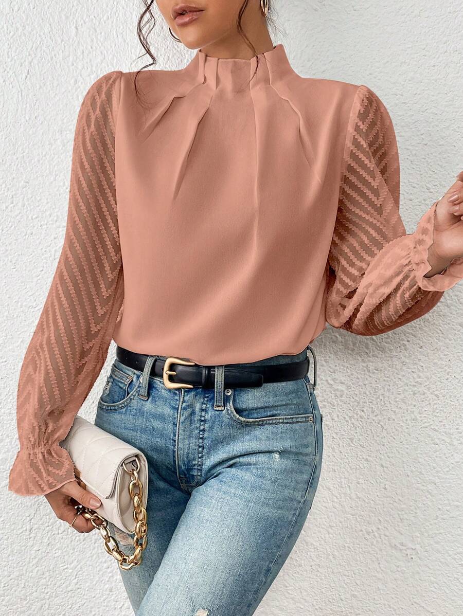 Georgia | Casual Turtleneck Blouse