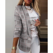 Jovey | Elegant Printed Shawl Collar Blazer