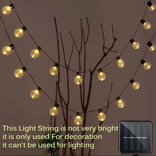 GlowBeam | Solar LED String Lights for Garden and Patio Lighting