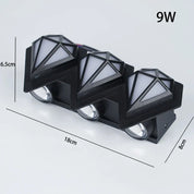 Modern Outdoor Wall Lamp - Waterproof LED Exterior Wall Lights for Gardens-5
