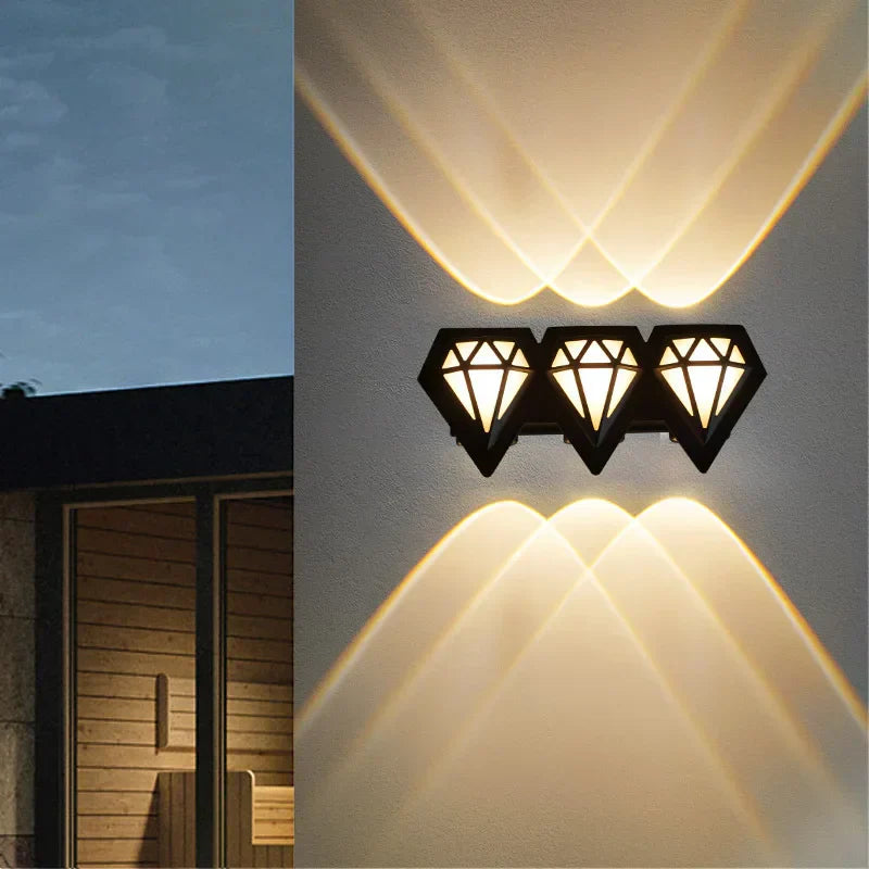 Modern Outdoor Wall Lamp - Waterproof LED Exterior Wall Lights for Gardens-1