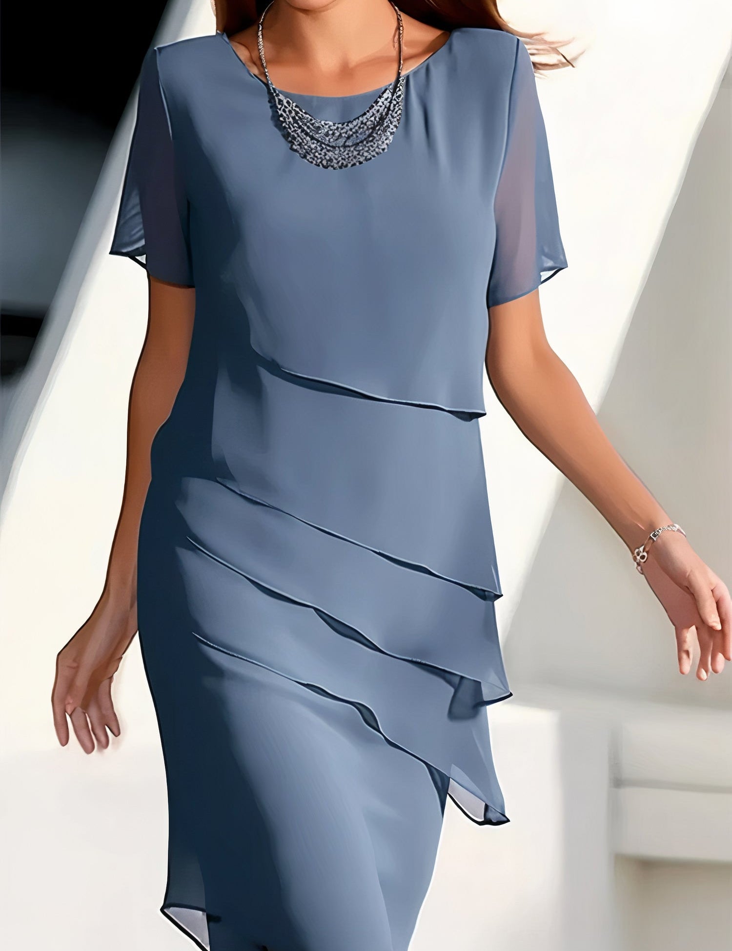 Bambina | Elegance and Comfort Chiffon Dress