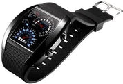 Men's speedometer LED watch