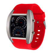Men's speedometer LED watch