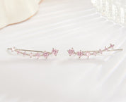 Lustre | Shiny Silver Earrings