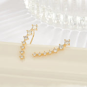 Lustre | Shiny Silver Earrings