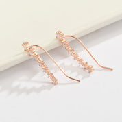 Lustre | Shiny Silver Earrings