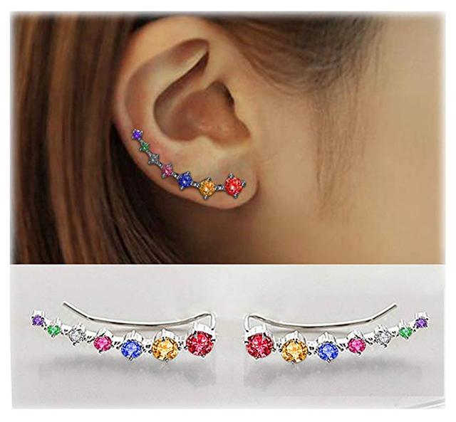 Lustre | Shiny Silver Earrings