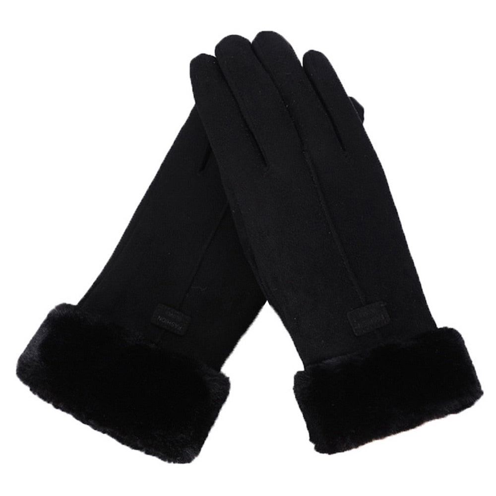 Ava | Cozy & Stylish Furry Winter Gloves