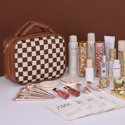 Sophia | Luxury Checkered Spacious Cosmetic Organizer