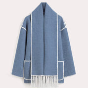 Hermia | Elegant Women's Coat with Scarf – Stylish Winter Coat