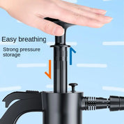 Pressed shoe spray with a free double nozzle