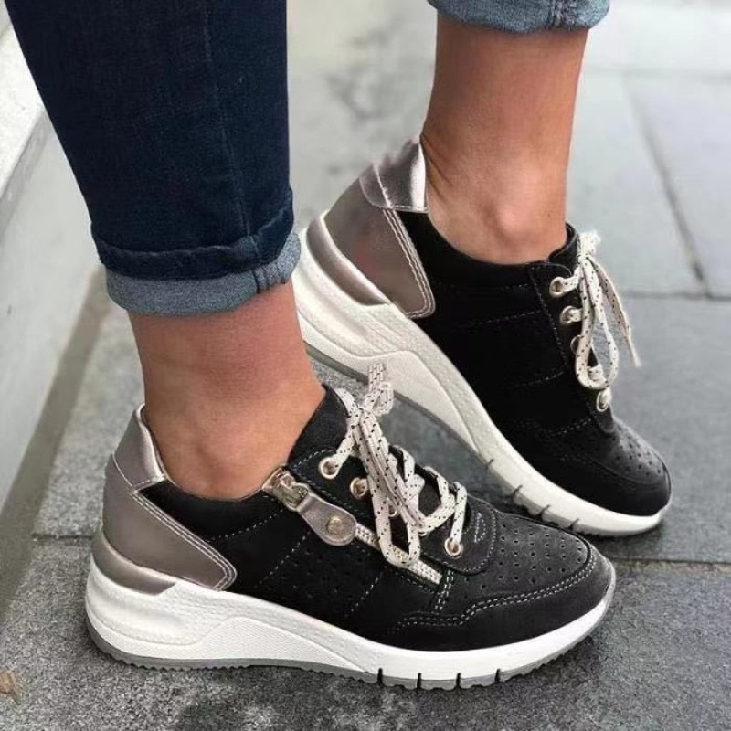 Hayley | Zip Up Sneakers Women