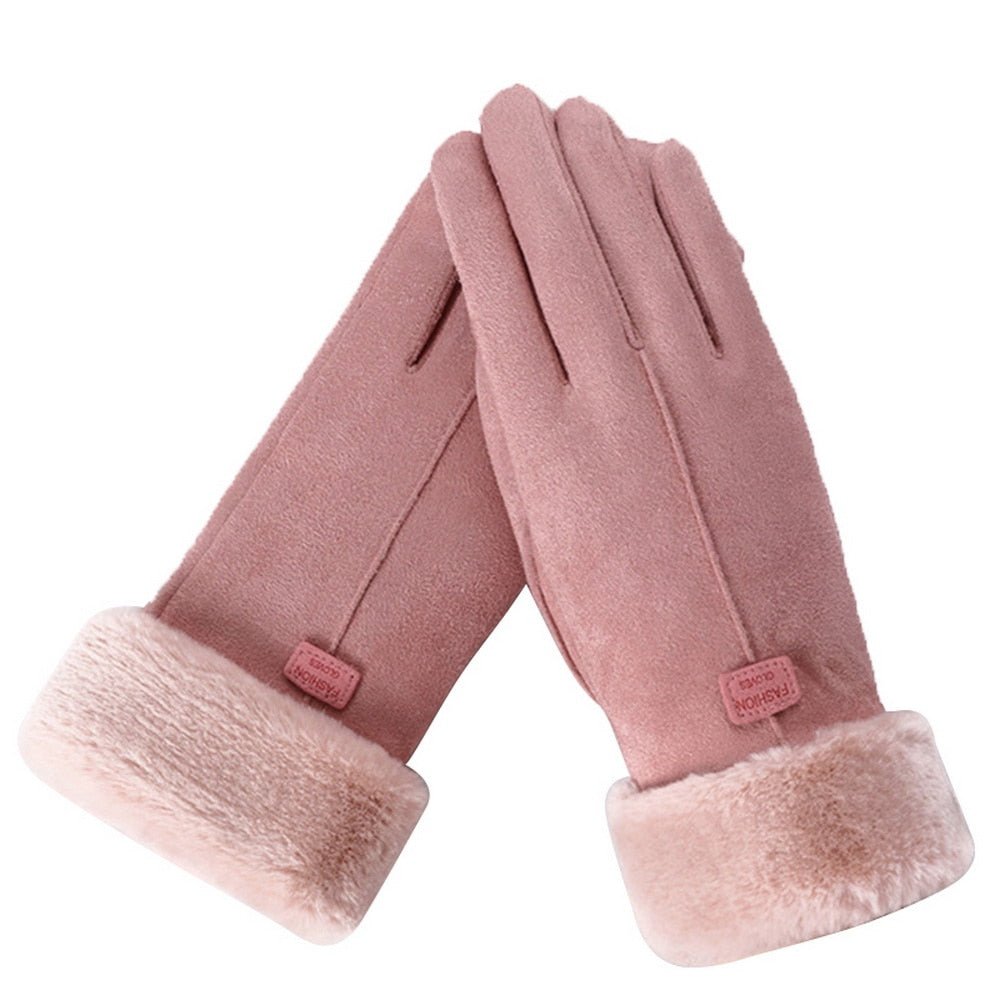 Ava | Cozy & Stylish Furry Winter Gloves