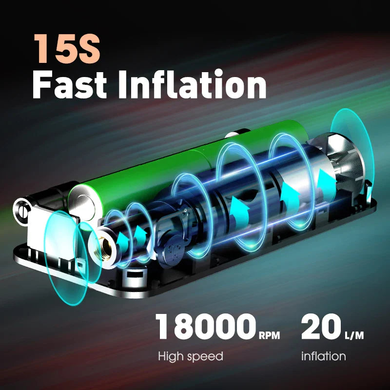 Portable rechargeable digital air compressor