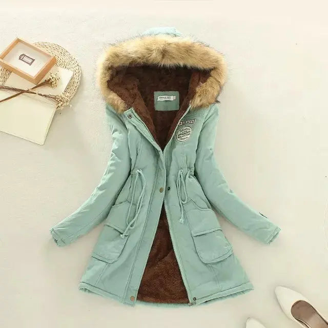 HILDE | Warm Lined Winter Jacket with Hood for Women