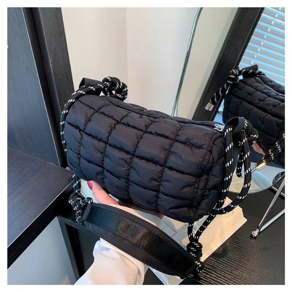 Ollie | Quilted Nylon Crossbody Messenger Travel Bag
