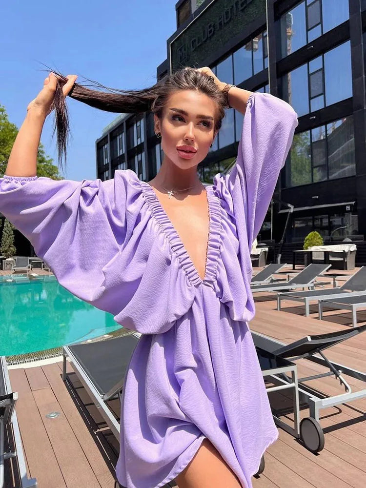 Kathy | Summer Long Sleeve Dress