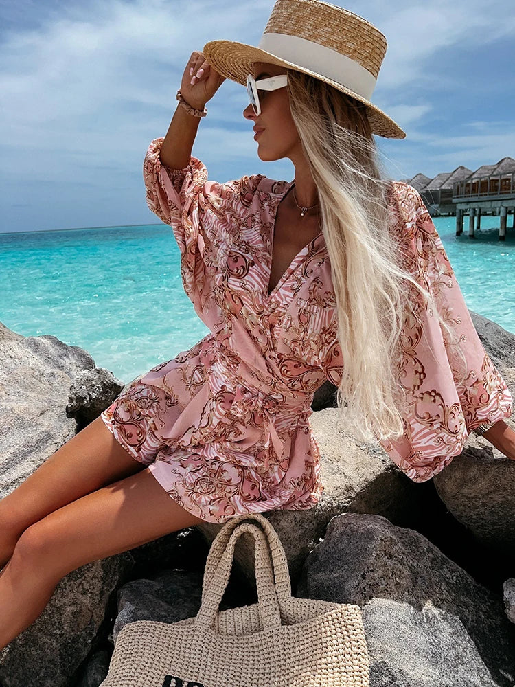Abriella | Sexy Summer Deep V-Neck Jumpsuit
